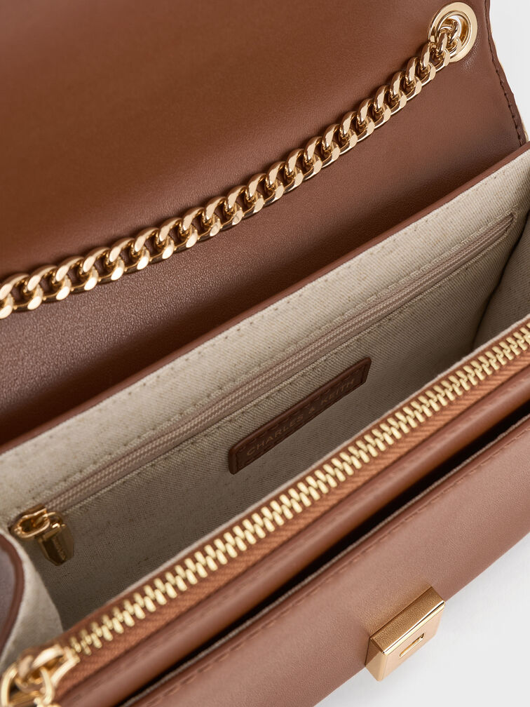 Tas Bahu Chain-Strap Shalia Raffia, Natural Raffia, hi-res