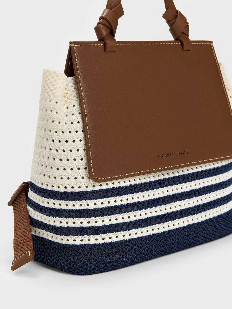 Tas Ransel Knitted Striped Girls's Ida, Multi, hi-res