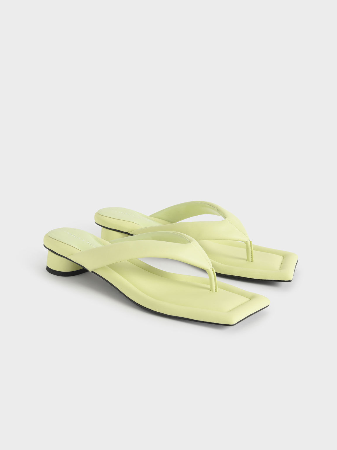 Sandal Padded Thong, Yellow, hi-res