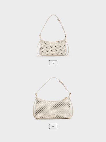 Tas Bahu Woven Calla, Cream, hi-res
