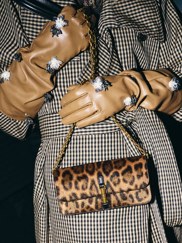 Dompet Chain Leopard-Print Cesia, Multi, hi-res