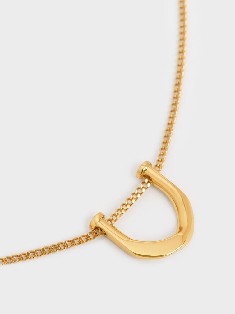 Gelang Chain-Link Heart Crystal Bethania, Gold, hi-res