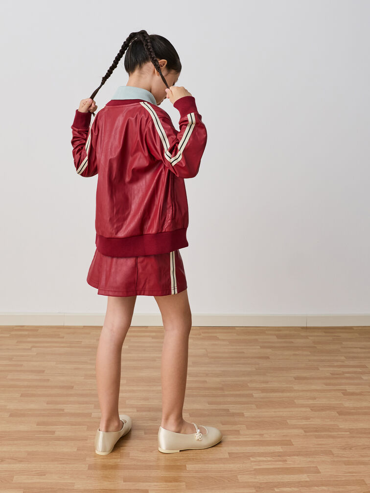 Sepatu Flats Mary Jane Knot-Pearl Orinda Girls, Butter, hi-res