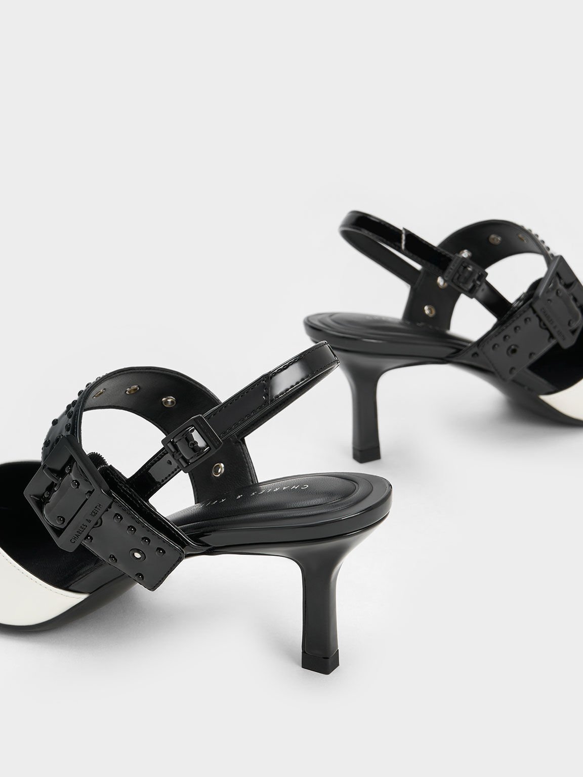 Sepatu Pumps Sepphe Grommet Slingback Patent, Multi, hi-res