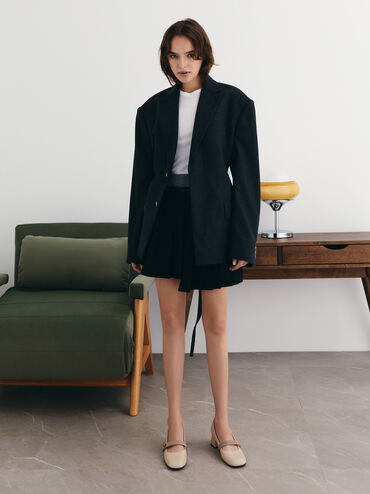 Lando Two-Tone Mary Jane Pumps, Chalk, hi-res