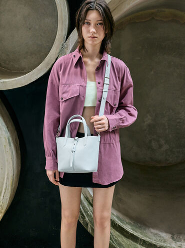 Tas Bucket Belted Beryl, Sea Salt Blue, hi-res