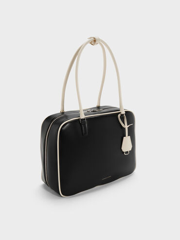 Large Sianna Two-Tone Bowling Bag, Multi, hi-res