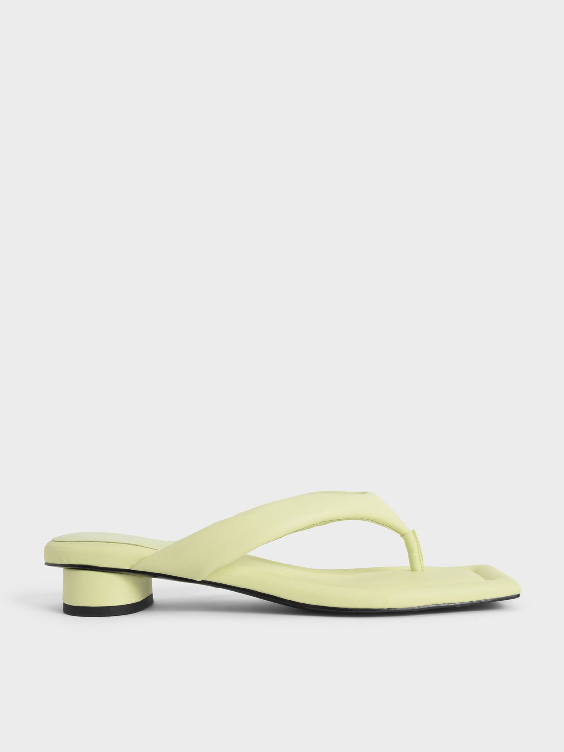 Sandal Padded Thong, Yellow, hi-res