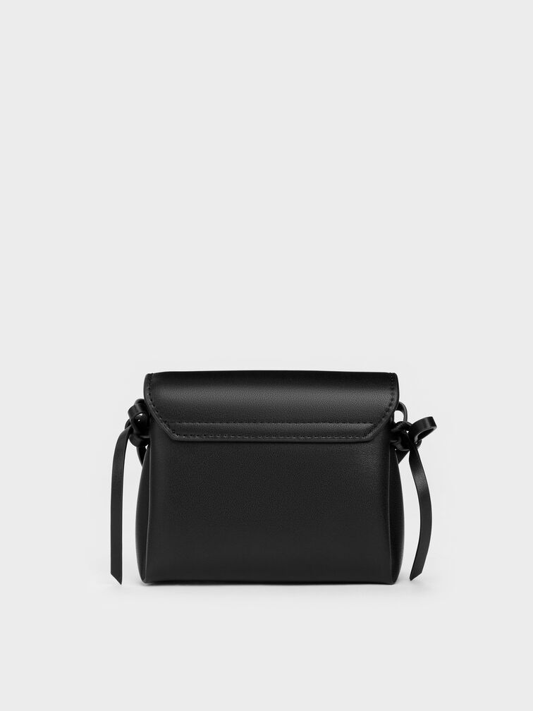 Hazel Bow Small Wallet, Noir, hi-res