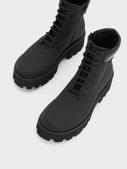 Sepatu Ankle Boots Ripley Ridge Sole, Black, hi-res