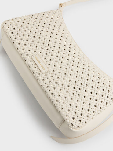 Tas Bahu Woven Calla, Cream, hi-res