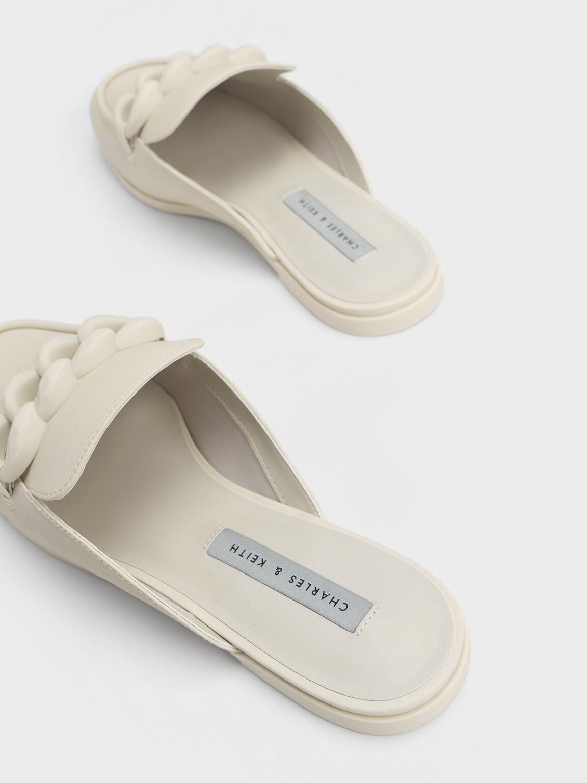 Sepatu Flats Loafer Chunky, Chalk, hi-res