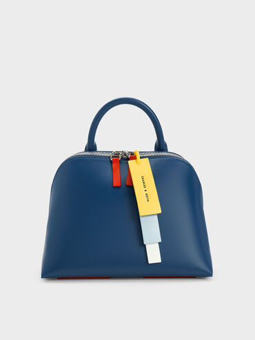 Tas Bowling Cockade, Navy, hi-res
