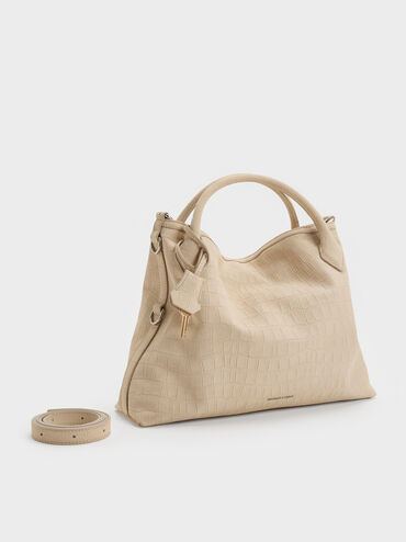 Tas Tote Chain Delfina, Dusted Oat, hi-res