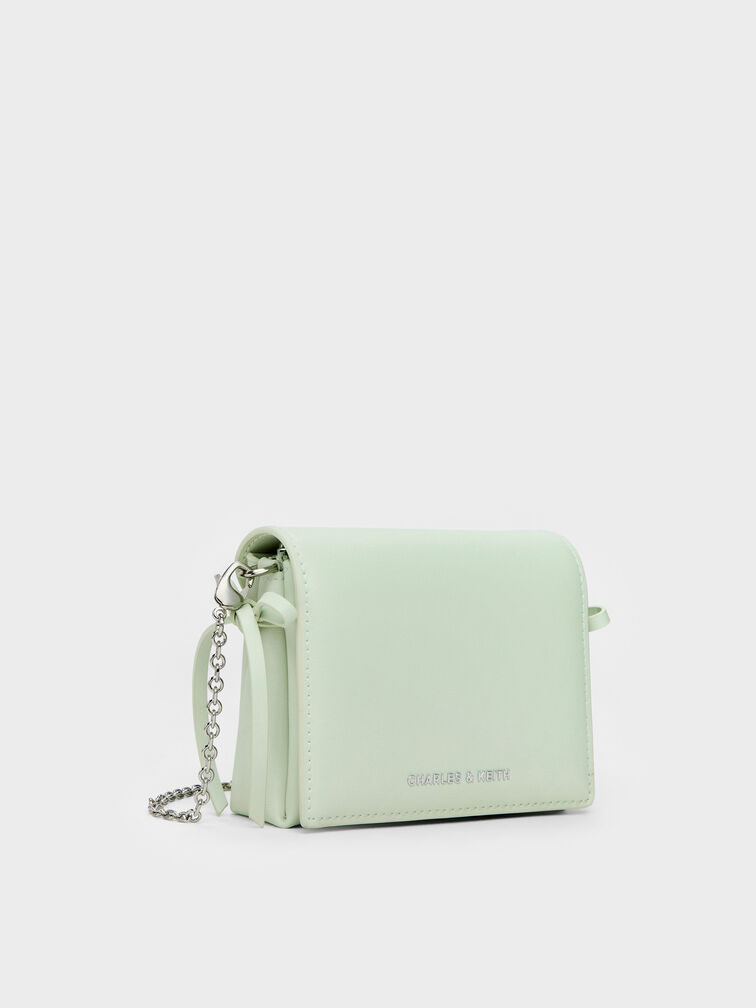 Dompet Kecil Bow Hazel, Mint Green, hi-res