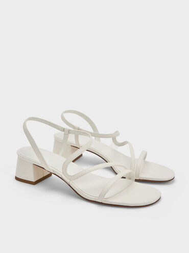 Sandal Slingback Wavy Arden, Chalk, hi-res