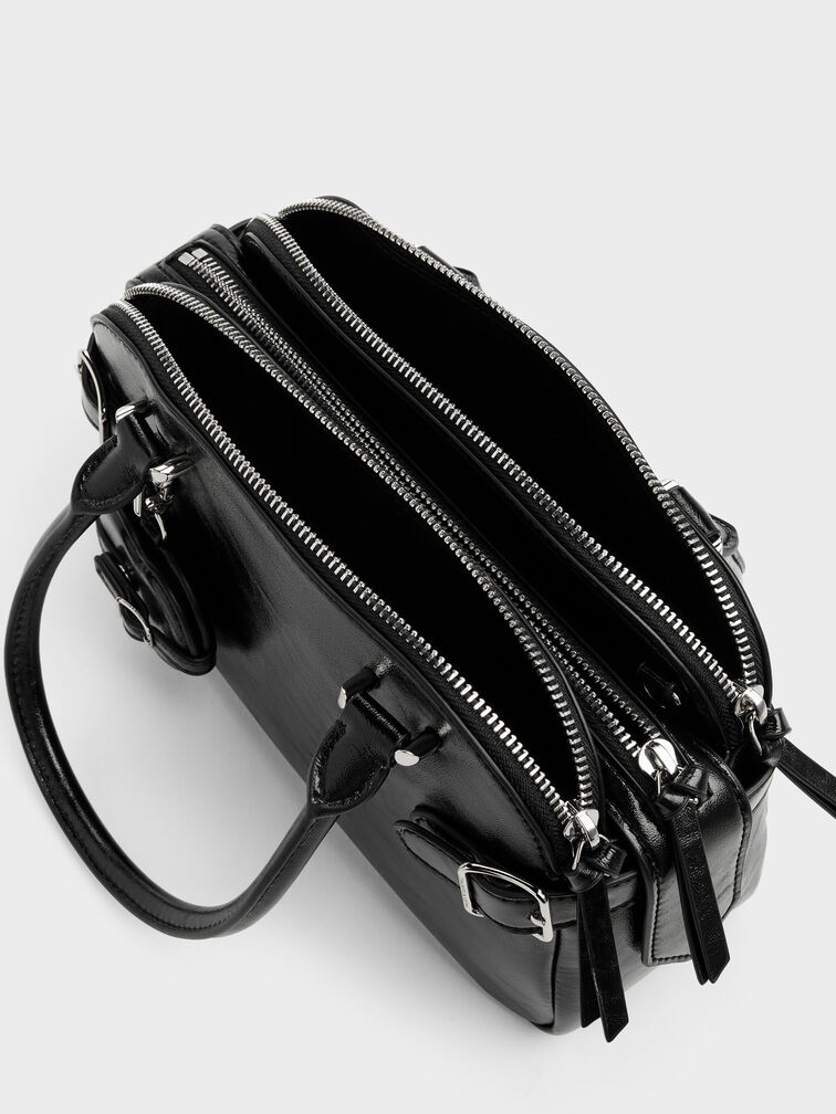 Tas Bowling Heart-Charm Nellie, Noir, hi-res