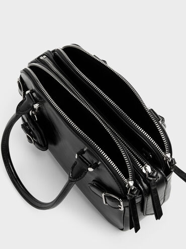Tas Bowling Heart-Charm Nellie, Noir, hi-res