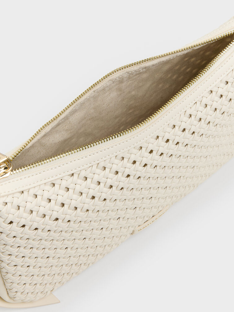 Tas Bahu Woven Calla, Cream, hi-res