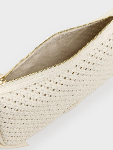 Tas Bahu Woven Calla, Cream, hi-res