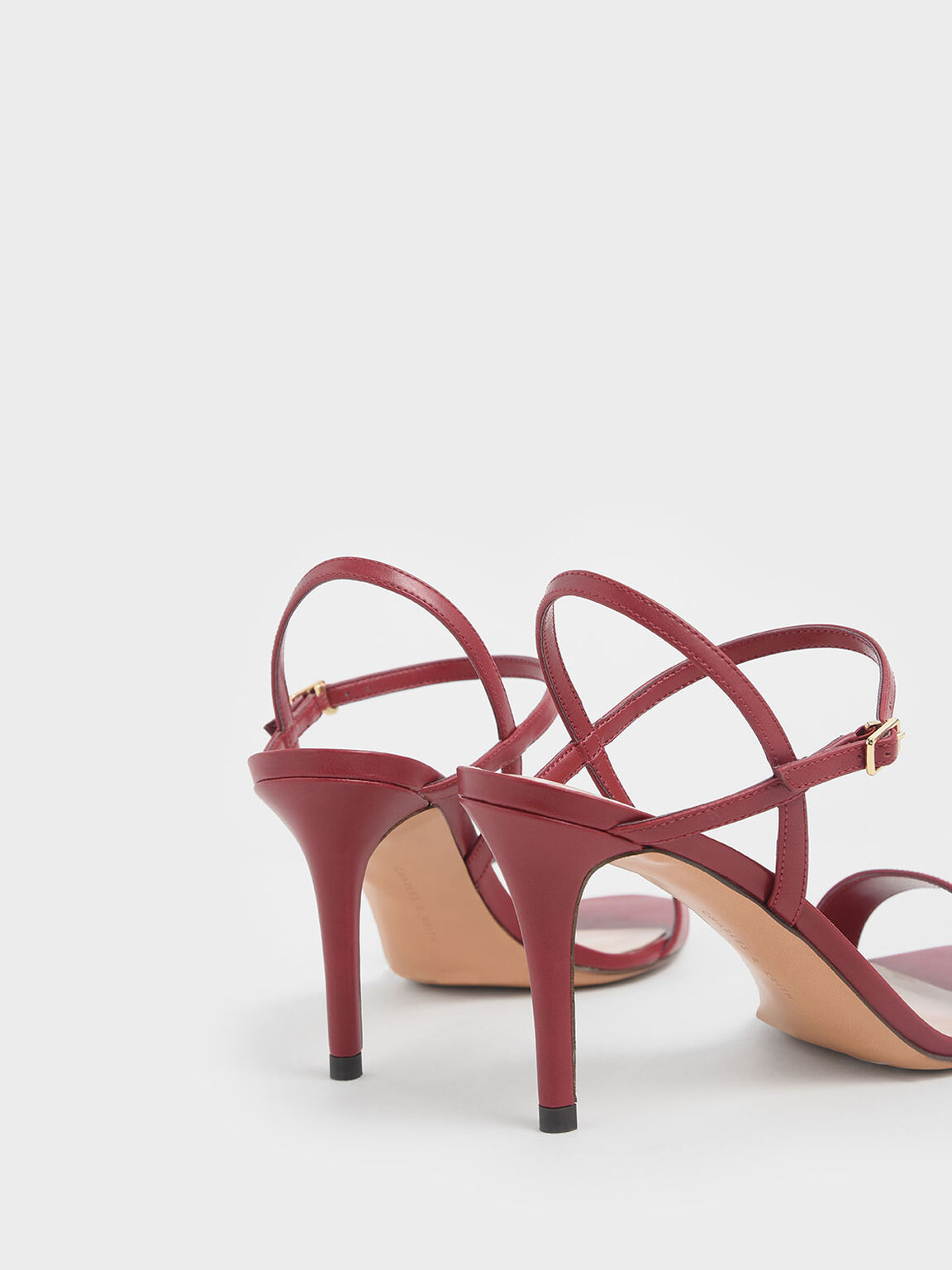 Classic Stiletto Heel Sandals, Red, hi-res