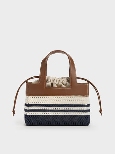 Tas Mini Knitted Striped Girls's Ida, Multi, hi-res