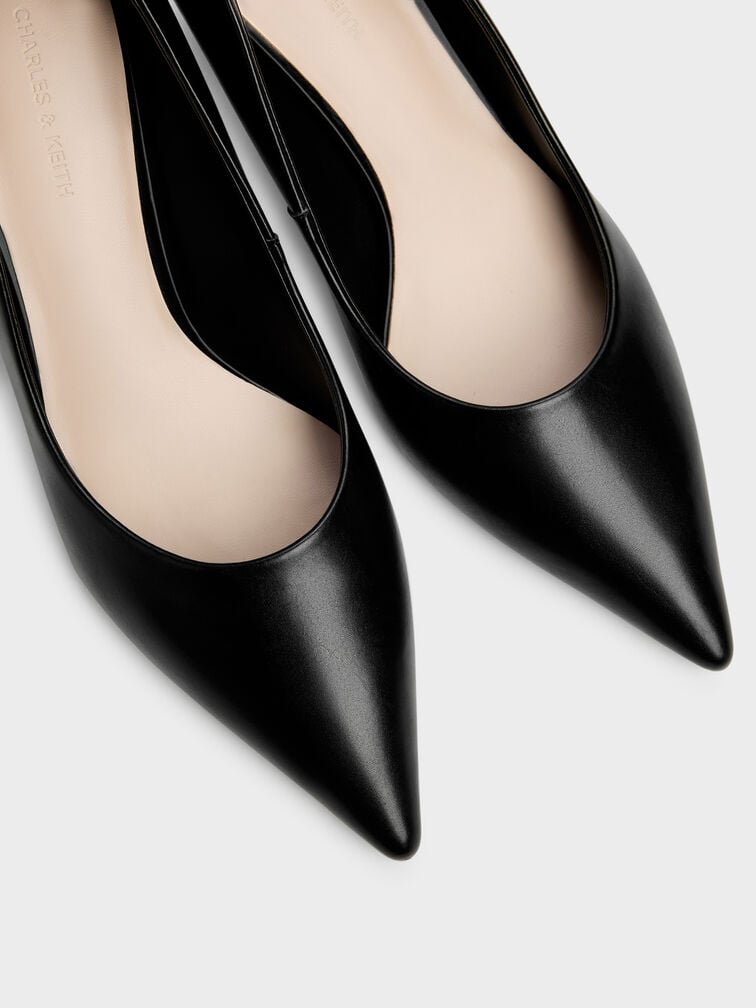 Kerra Pointed Mid Heels, Black, hi-res