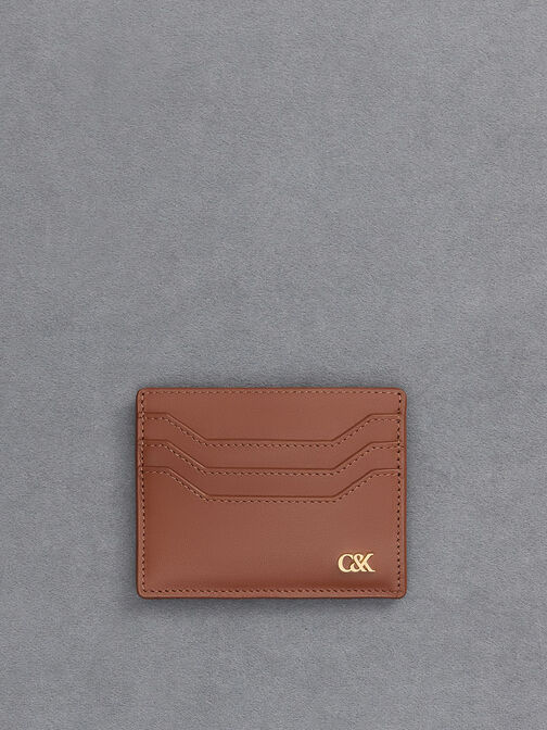 Card Holder Multi-Slot Leather, Cognac, hi-res