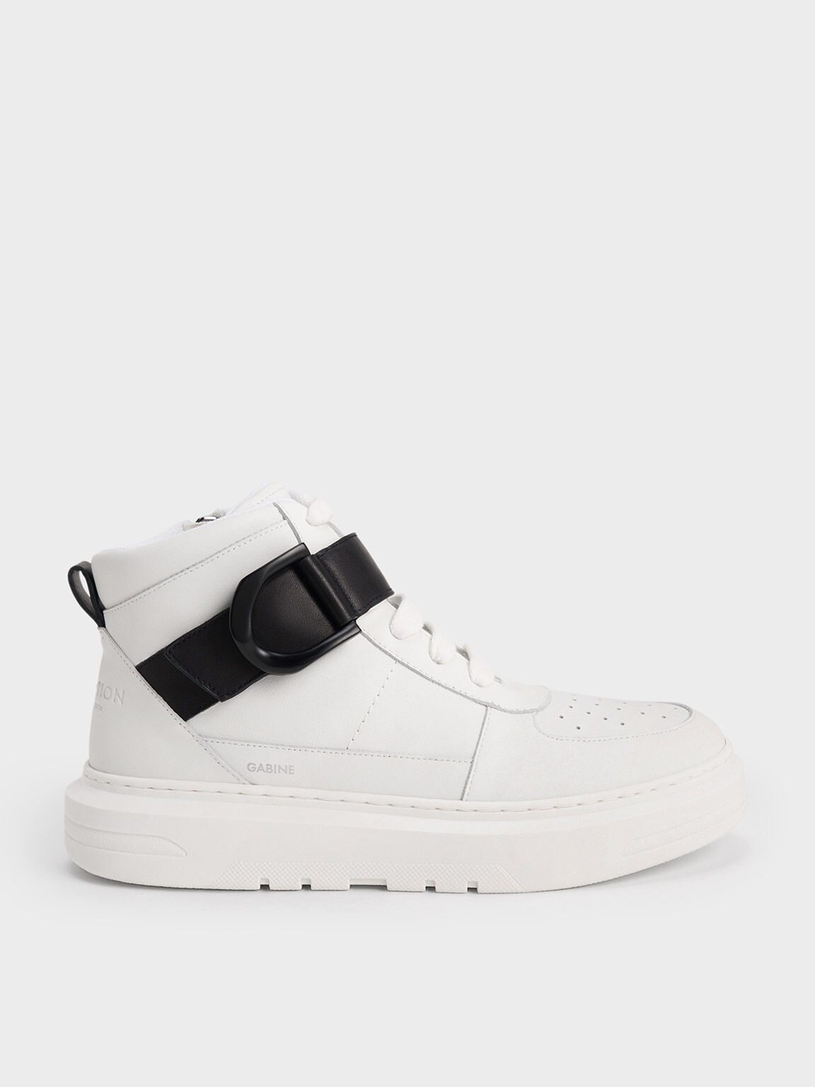 High top cheap strap sneakers