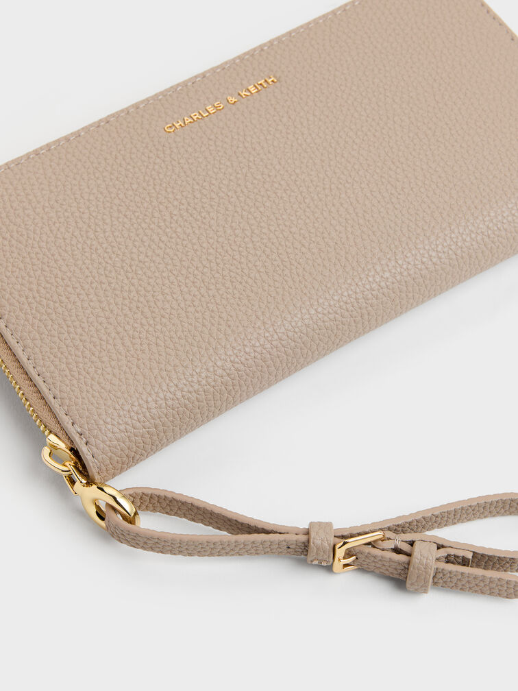 Chance Zip-Around Long Wallet, Taupe, hi-res