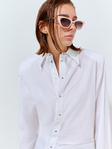 Kacamata Cat-Eye Adalyn, Soft Pink, hi-res
