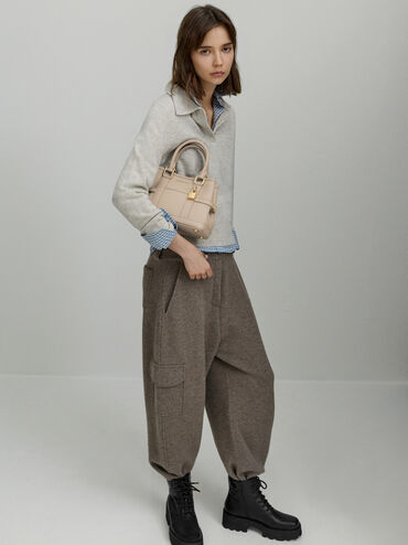Tas Tote Scottie Mini, Taupe, hi-res
