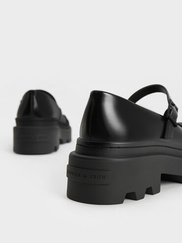Sepatu Platform Mary Janes Indra, Black Box, hi-res
