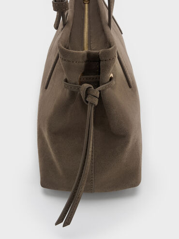 Tas Bahu Elongated-Handle Noane, Stone Grey, hi-res