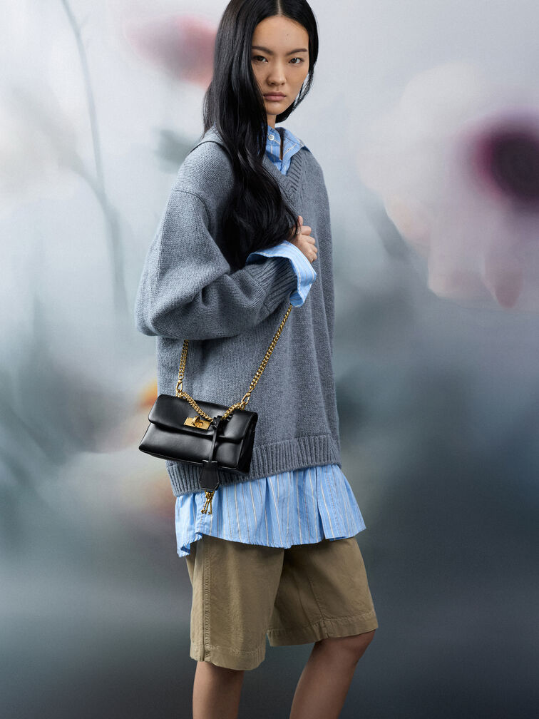 Dompet On Chain Kerry, Black, hi-res