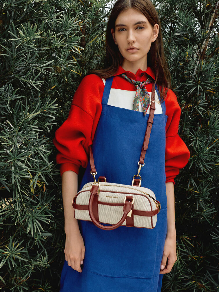 Tas Bowling Canvas Scottie, Brick, hi-res