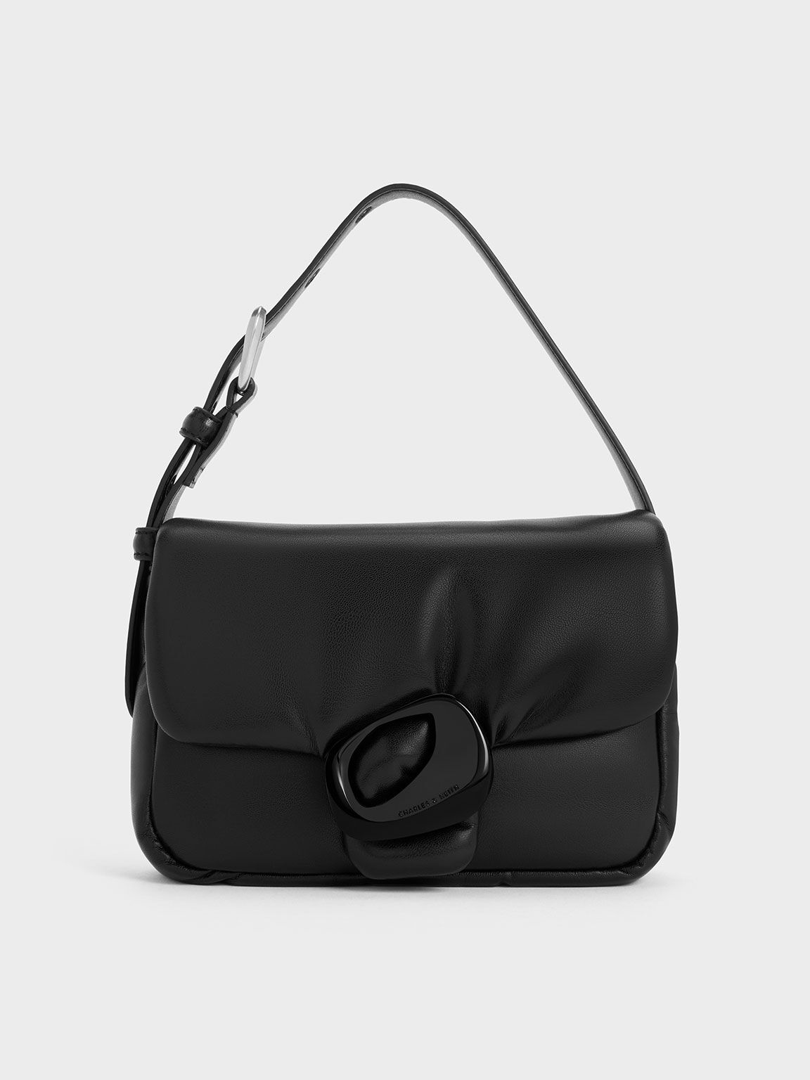 Noir Moore Padded Shoulder Bag CHARLES KEITH ID