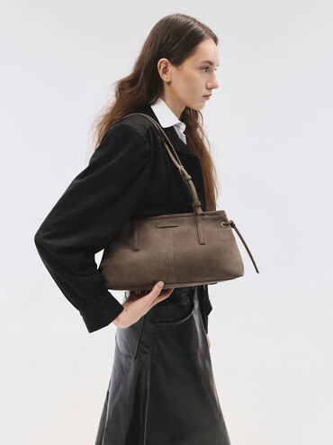 Tas Bahu Elongated-Handle Noane, Stone Grey, hi-res
