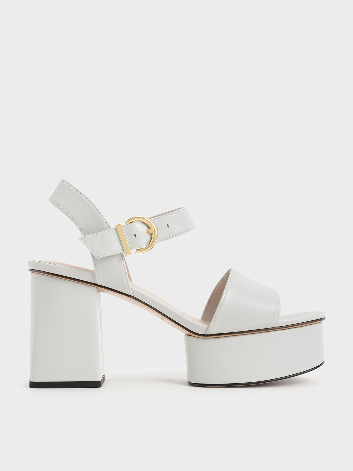 platform white sandals