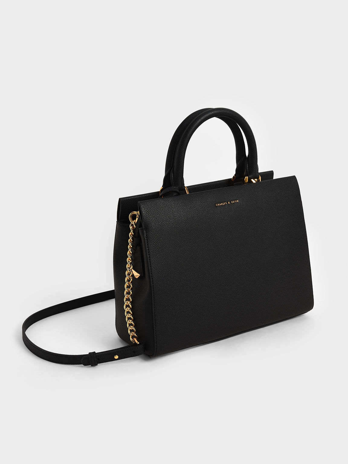 Structured top handle bag charles and keith new arrivals