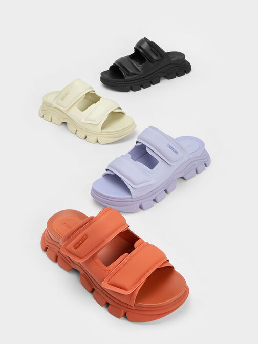 Sandal Slide Dash Double Strap, Lilac, hi-res