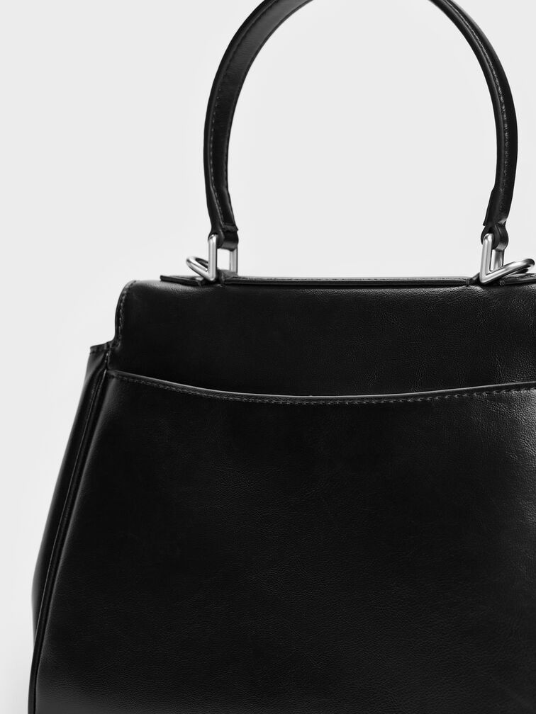 Tas Top Handle Jeans Arita, Noir, hi-res