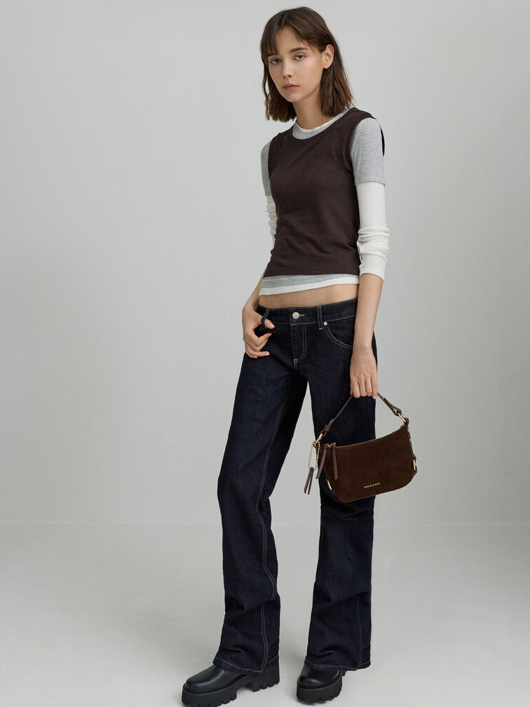 Tas Hobo Tassel Tatiana, Espresso Brown, hi-res