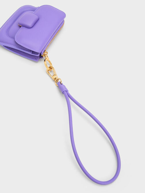 Koa Square Card Holder, Purple, hi-res