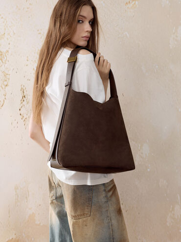 Edna Tote Bag, Espresso Brown, hi-res
