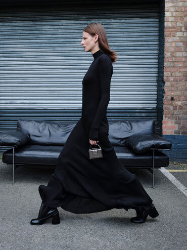 Tas Micro Metallic Bosie, Pewter, hi-res