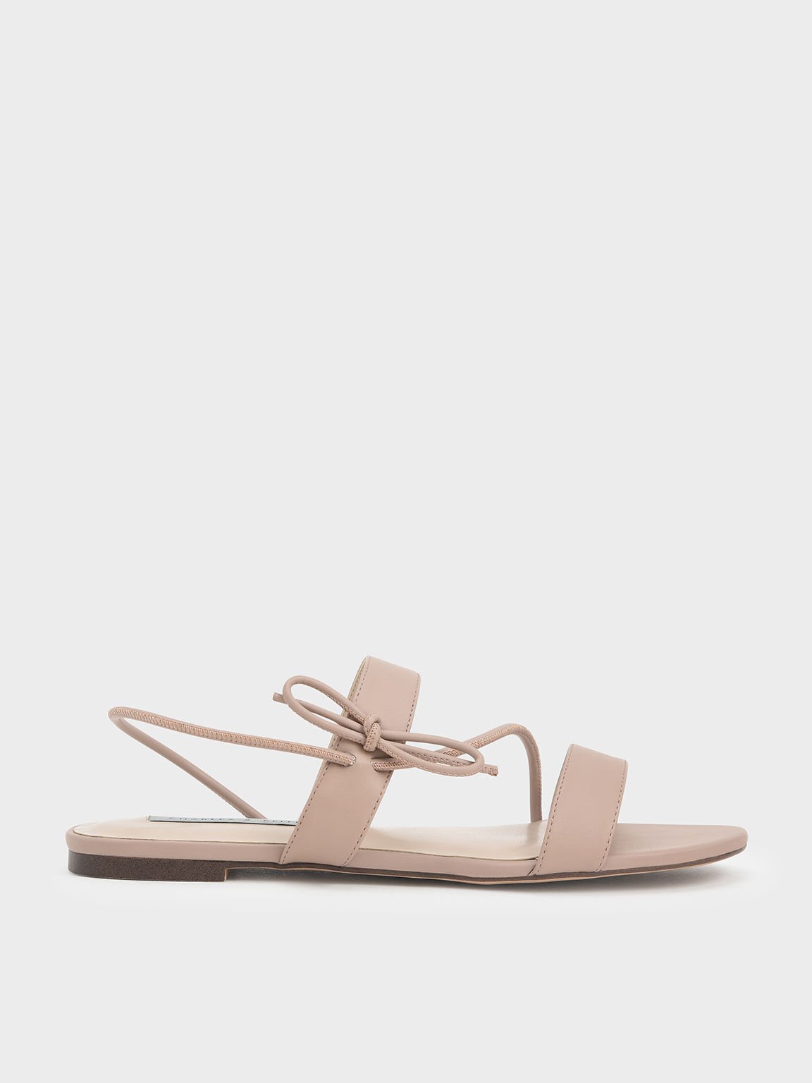 nude sandals flat