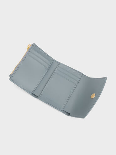 Dompet Flap Curved Briony, Smoky Blue, hi-res