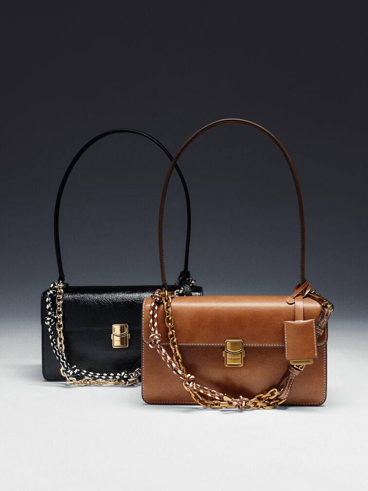 Tas Bahu Rope-Chain Acelynn, Distressed Tan, hi-res