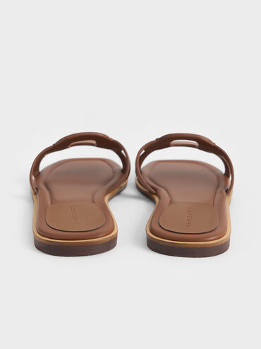 Sandal Slide Cut-Out Easley, Caramel, hi-res
